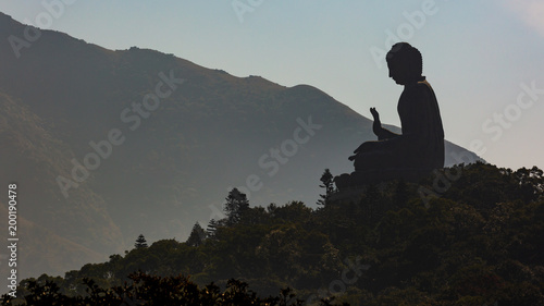 Big buddha Tian Tan Buddha, The Tian Tan Buddha statue is the large bronze Buddha statue, Ngong Ping, Lantau Island, Hong Kong.