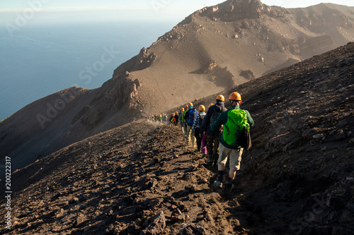 the descent from the Stromboli, Aeolian islands