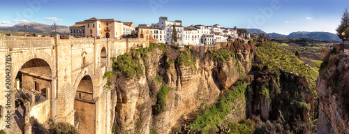 Puente Nuevo and the Cliffs of El Tajo Gorge, Ronda, Spain