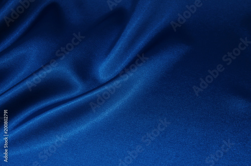 Blue satin, silk, texture background