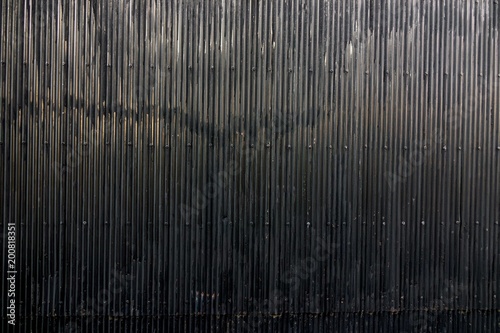背景素材 黒いトタン壁