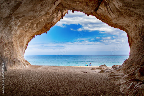 cave at a lonely secret beach