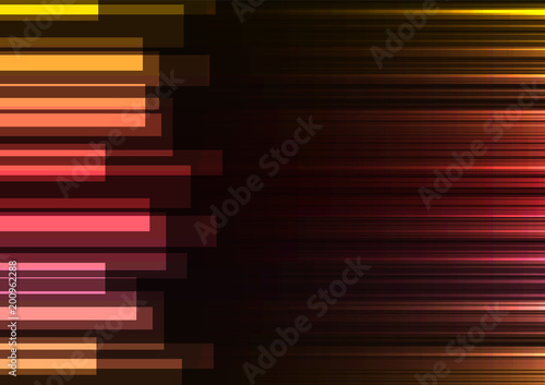 red speed bar overlap in dark background, stripe layer backdrop, technology template, vector illustration