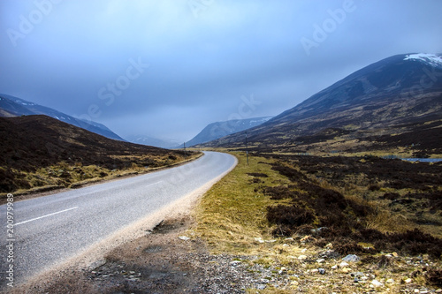 Old Military Road A93. Royal Deeside between Braemar and Ballater, Aberdeenshire, Scotland, United Kingdom.