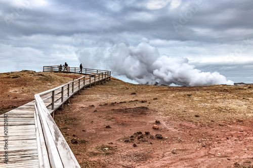 Gunnuhver geothermal steam vent, Iceland