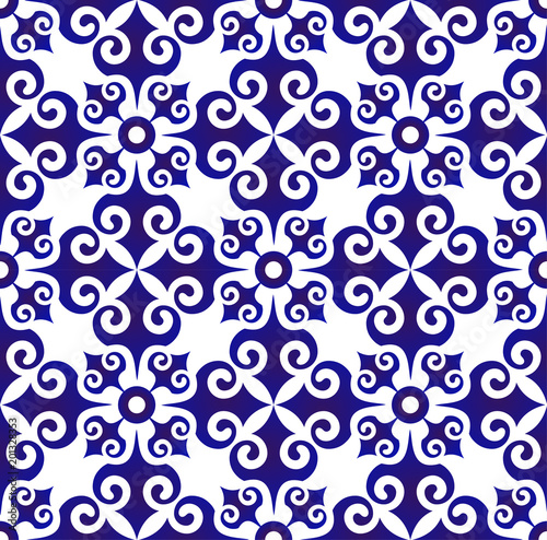 blue pattern vector