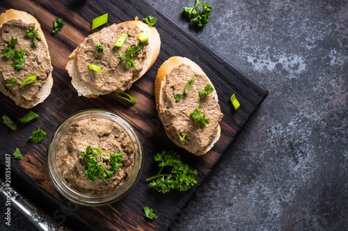 Pate from beef liver. 