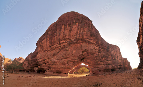 Grande Trouée de Terkeï - formation on Sahara desert in Ennedi region, Tchad 