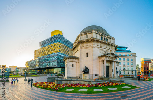 Hall of Memory, Library of Birmingham and Baskerville house, England