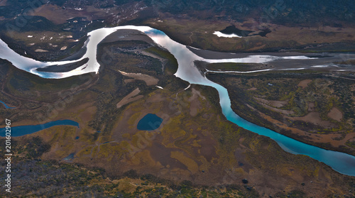 Mountain river bend