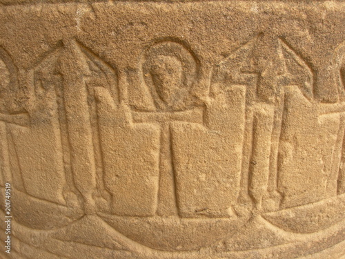 Hieroglify egipskie, symbol Anch, krzyż egipski