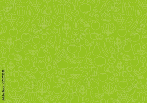 Background of vegetables. Green food pattern.