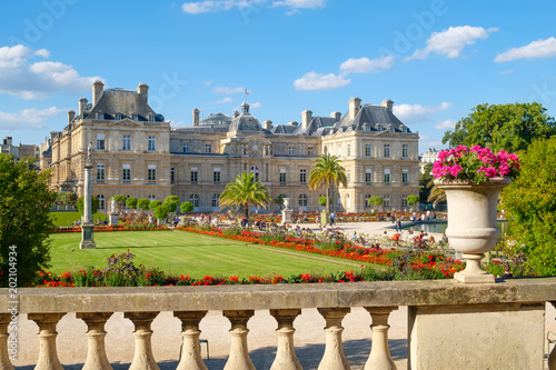 The Luxembourg Palace and gardens in Paris