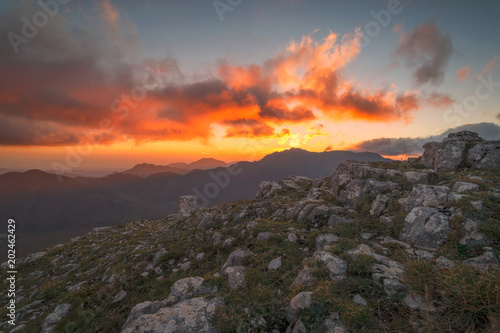 Ripe della Falconara, Serino, Avellino, Tramonto, Monte Terminio, Terminio. irpinia