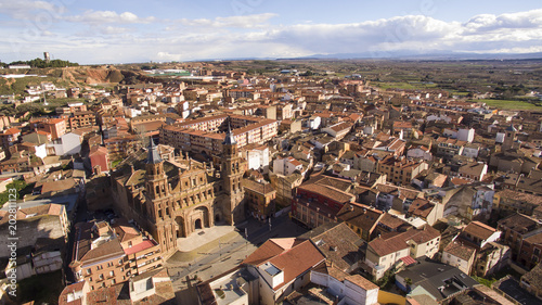 Alfaro village and its cathedral in La Rioja province, Spain