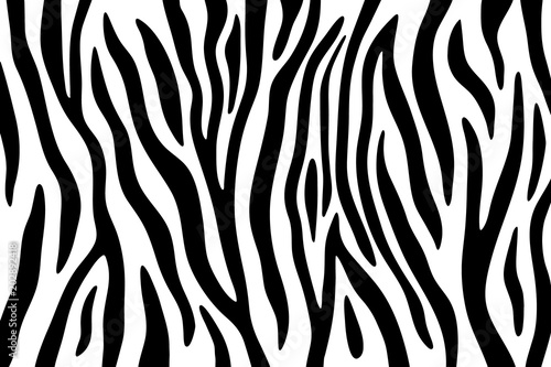 Zebra stripes black and white abstract background.