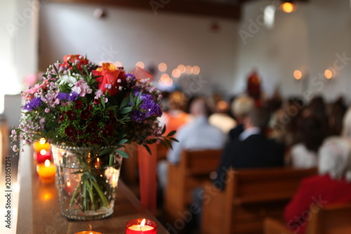 Gottesdienst in der Kirche