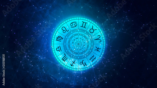 Zodiac astrology signs for horoscope