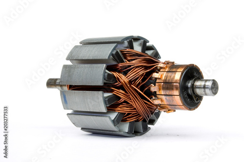 electric motor on a white background