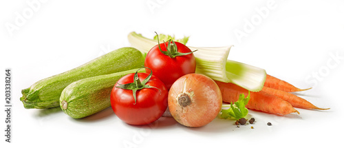 various fresh vegetables