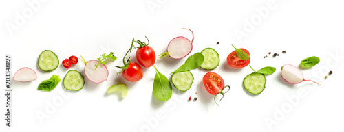 various fresh vegetables