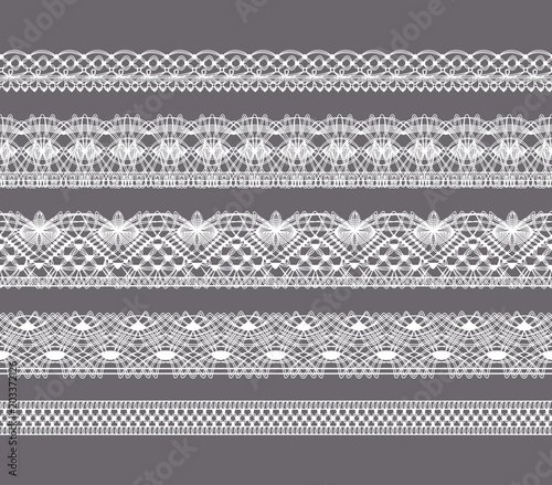  Seamless ribbon vector pattern.