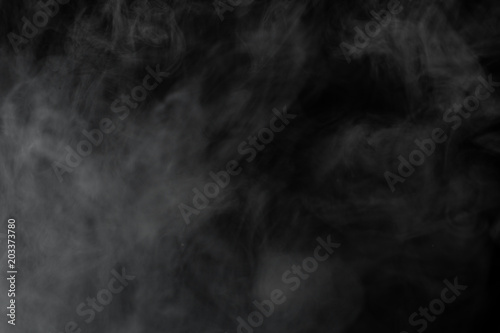 thick smoke on a black background