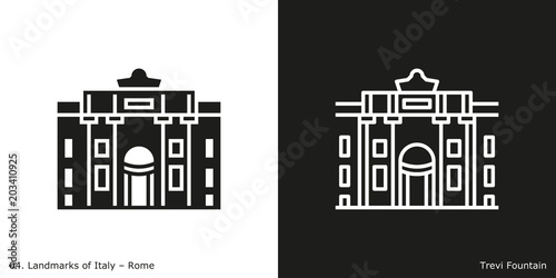 Trevi Fountain Icon