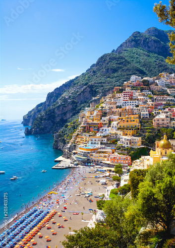 Colorful town Positano, Italy