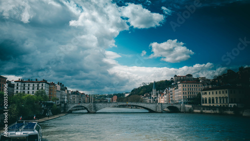 Lyon Blick über die rohne