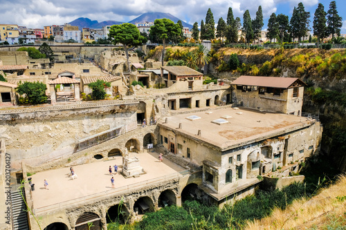 Herculaneum. View on the ancient town