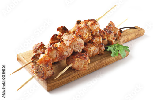 Pork shish kebab