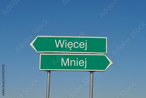 Więcej - mniej