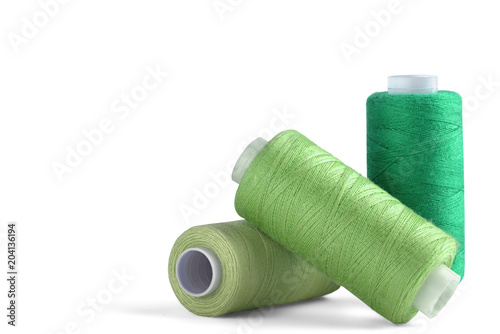 sewing thread on white background for designers
