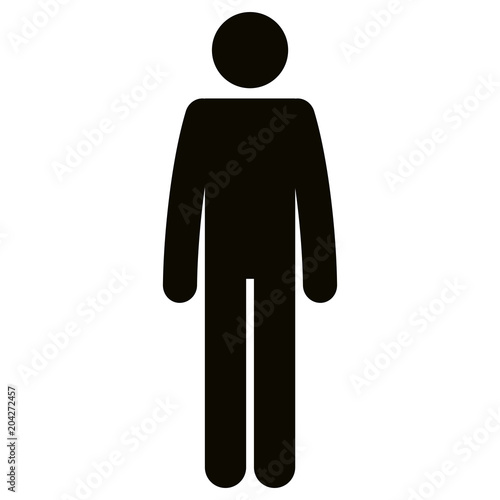 figure human silhouette avatar vector illustration design