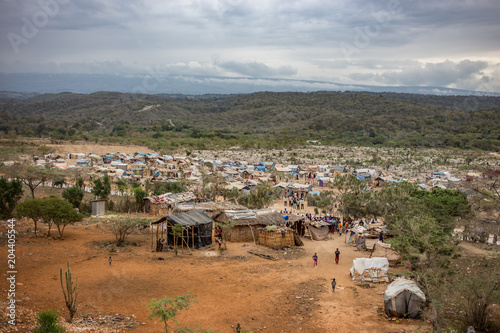 Flüchtlingsdorf in Haiti