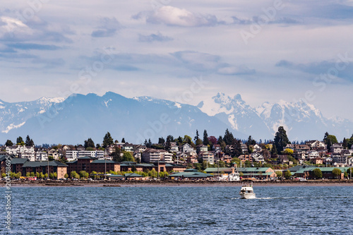 A view of the City of Everett from the Puget Sound