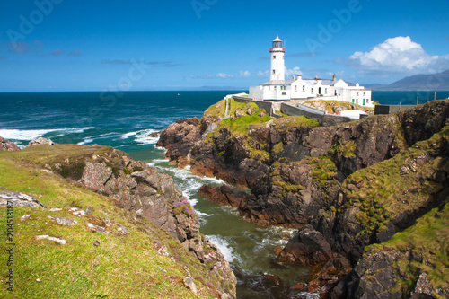 Fanad Head Lighthouse on a sunny day, County Donegal, Ireland