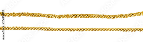 Set of golden silk ropes