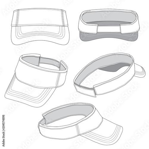 Vector template for Sun Visors