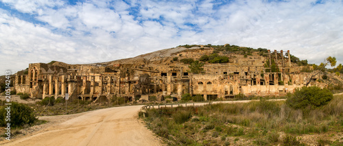 Panoramic view of Ingurtosu's mine, near Arbus