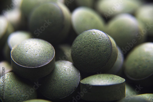 Comprimés de Spiruline artisanale source de vitamines, d'antioxydants et d'oligo-elements. Algue bleu-vert, Complément alimentaire