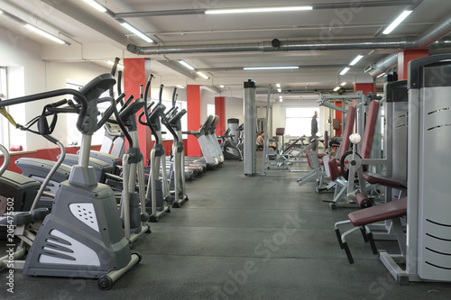 interior of a fitness hall
