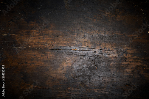 Old dark aged wood background texture