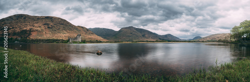 castle on lake, scotland