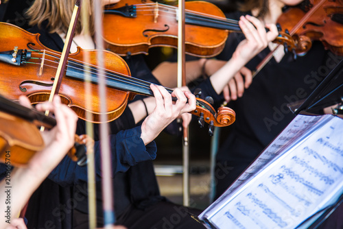 violin in orchestra