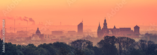 Krakow Old Town in early morning