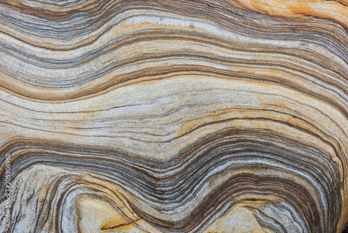 banded sedimentary rock