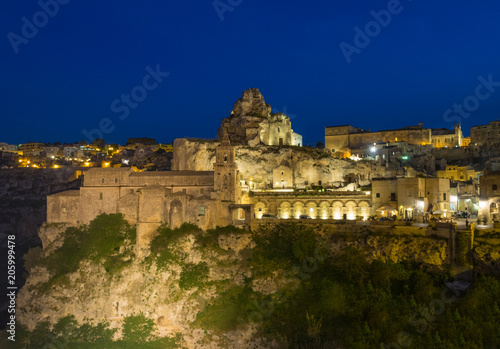 Matera (Basilicata) - The historic center of the wonderful stone city of southern Italy, a tourist attraction for the famous "Sassi" old town.