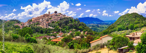 Traditional medieval villages of Italy - scenic borgo Casperia, Rieti province